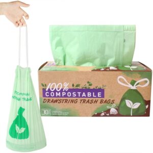 biodegradable garbage drawstring plastic bag